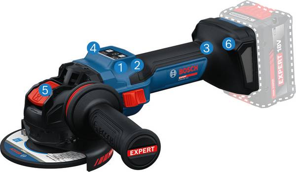Bosch EXWX18V-15S Akku-Winkelschleifer mit X-LOCK<br>