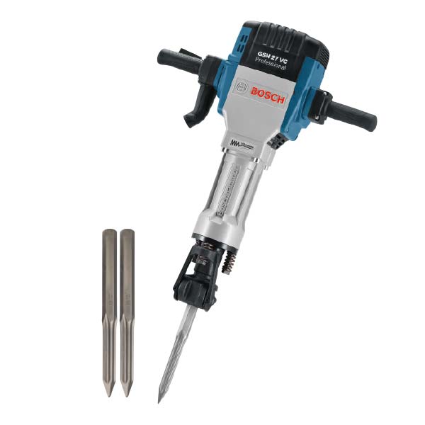 Bosch GSH 27 VC Abbruchhammer inkl. 2 x Spitzmeissel HEX 128mm <br>
