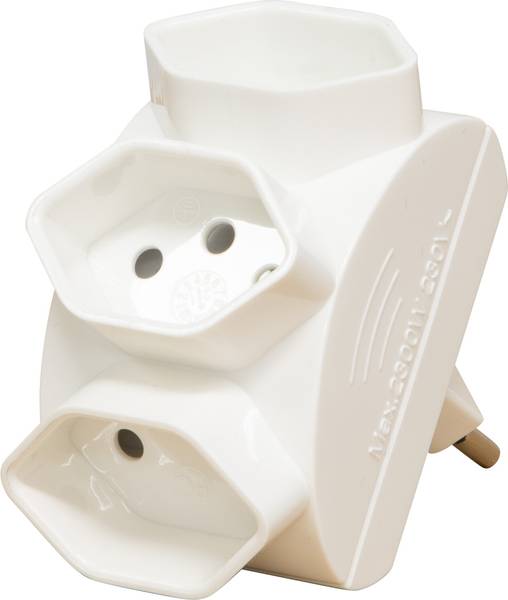 brennenstuhl Abzweigstecker 3-fach sternförmig weiss *CH*<br>