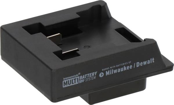 brennenstuhl Adapter Milwaukee/Dewalt für LED Baustrahler im Multi Battery 18V System<br>