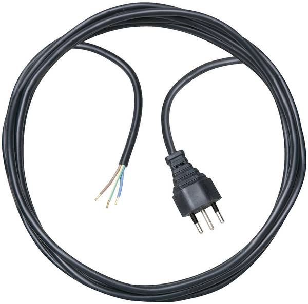 brennenstuhl Anschlusskabel 3-polig 5m schwarz H05VV-F 3G1,5 *CH*<br>