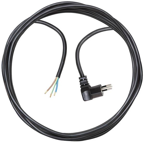 brennenstuhl Anschlusskabel 3-polig mit Winkelstecker 3m schwarz H05VV-F 3G1,0 *CH*<br>
