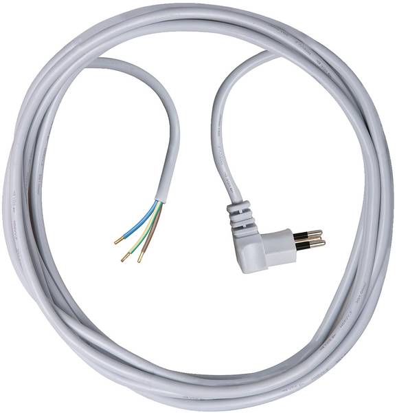 brennenstuhl Anschlusskabel 3-polig mit Winkelstecker 5m grau H05VV-F 3G1,0 *CH*<br>