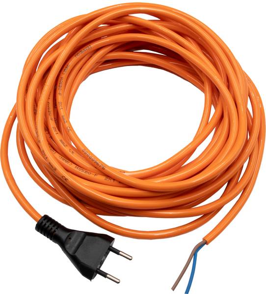 brennenstuhl Anschlusskabel BQ rund verpackt, 15m H05BQ-F 2X1.0 orange, 10cm abgemantelt *CH*<br>