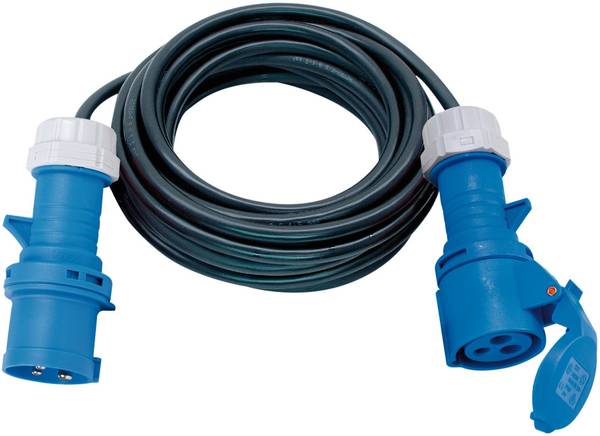 brennenstuhl CEE Verlängerungskabel 3-polig 230V/16A, 25m H07RN-F 3G2,5 schwarz<br>