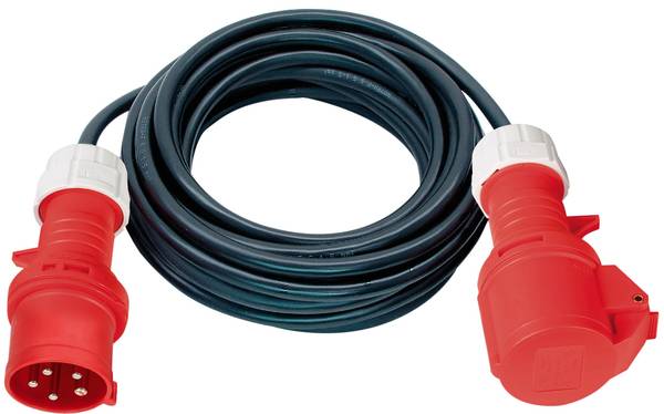 brennenstuhl CEE Verlängerungskabel 5-polig 30m schwarz H05VV-F 5G1,5 IP44<br>
