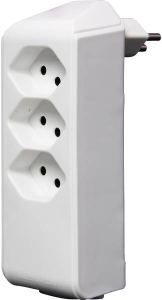 brennenstuhl cleverLINE Abzweigstecker 3+1 fach weiss, drehbar bis 300° mit Aufhänger *CH*<br>