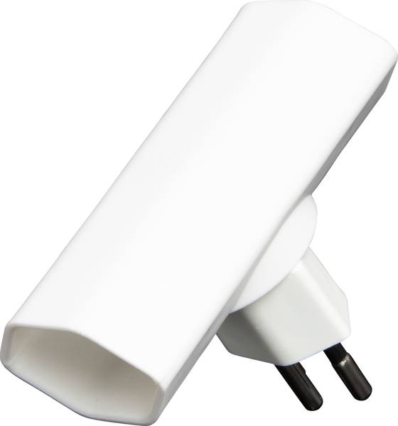 brennenstuhl cleverLINE Abzweigstecker flach 2-fach weiss, drehbar bis 300° *CH*<br>
