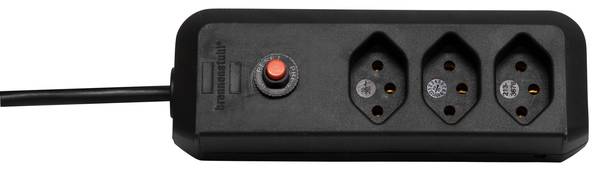 brennenstuhl cleverLINE Steckdosenleiste 3-fach schwarz 1,5m H05VV-F 3G1,0 *CH*<br>