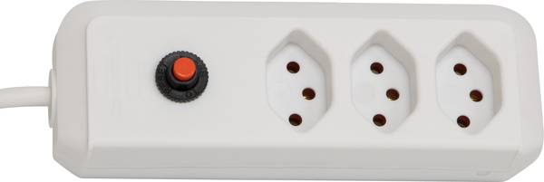 brennenstuhl cleverLINE Steckdosenleiste 3-fach weiss 1,5m H05VV-F 3G1,0 *CH*<br>