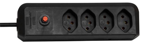 brennenstuhl cleverLINE Steckdosenleiste 4-fach schwarz 3m H05VV-F 3G1,0 *CH*<br>