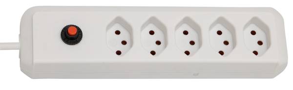 brennenstuhl cleverLINE Steckdosenleiste 5-fach weiss 1,5m H05VV-F 3G1,0 *CH*<br>