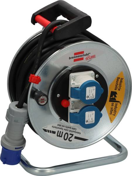 brennenstuhl Garant CEE SK 240 Campingkabeltrommel, 20m H07RN-F 3G2,5 schwarz<br>