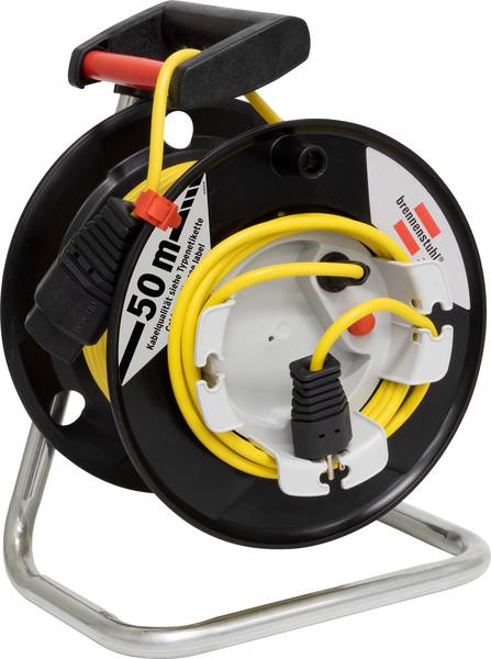 brennenstuhl Garant G 290 Gerätekabelrolle, Kupplung T13, Stecker T12, 50m H05VV-F 3G1.5 gelb<br>