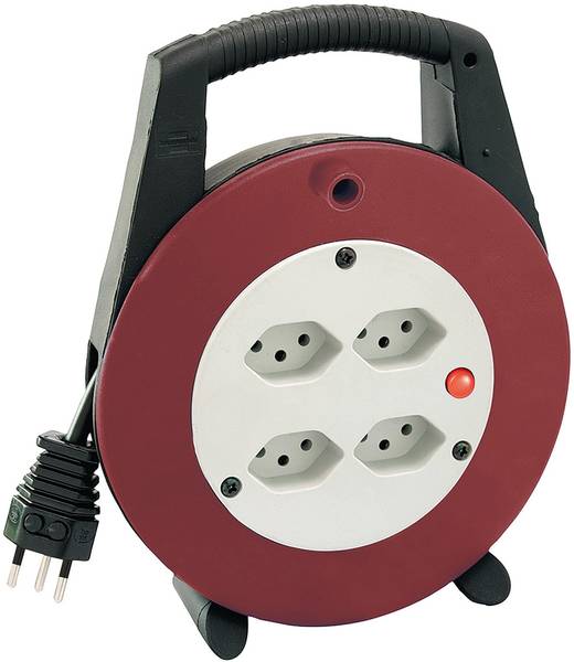brennenstuhl Kabelbox VL-XL Vario Line, 4-fach schwarz/bordeaux/lichtgrau, 20m H05VV-F 3G1,0 *CH*<br>