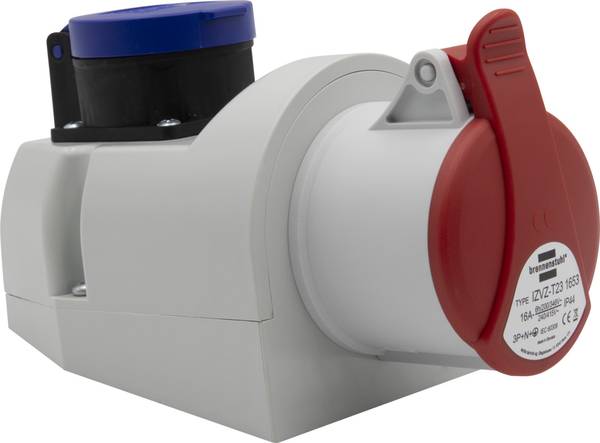 brennenstuhl Kombi-Wandsteckdose mit CEE 230V/16A und T23 3-polig  IP44<br>