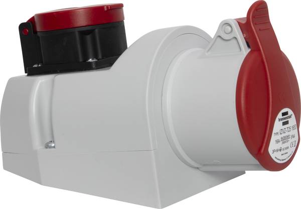 brennenstuhl Kombi-Wandsteckdose mit CEE 400V/16A und T25 5-polig  IP44<br>