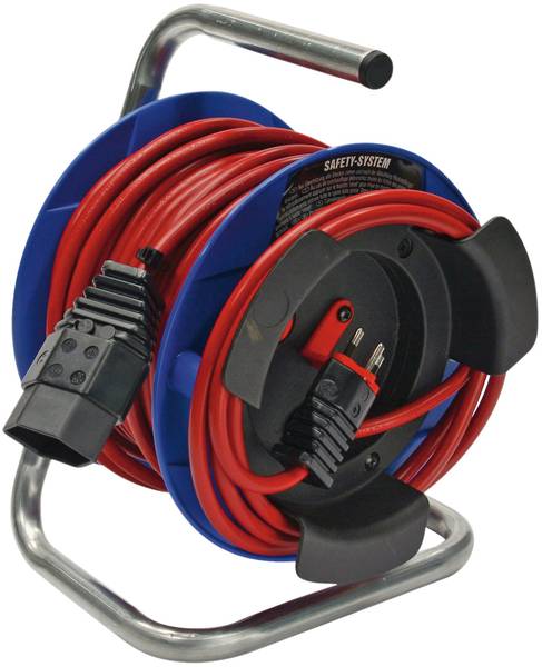 brennenstuhl Kompakt G 180 Gerätekabelrolle, Kupplung T13, Stecker T12, 15m H05VV-F 3G1,0 rot<br>