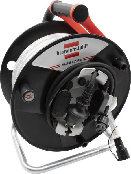 brennenstuhl LED-Lichtschlauch BS2540SI D auf Aufbewahrungstrommel, 25m, 4000K, beidseitig, 2m H07RN-F 2X1,5 Typ 11 (IP55) *CH*<br>