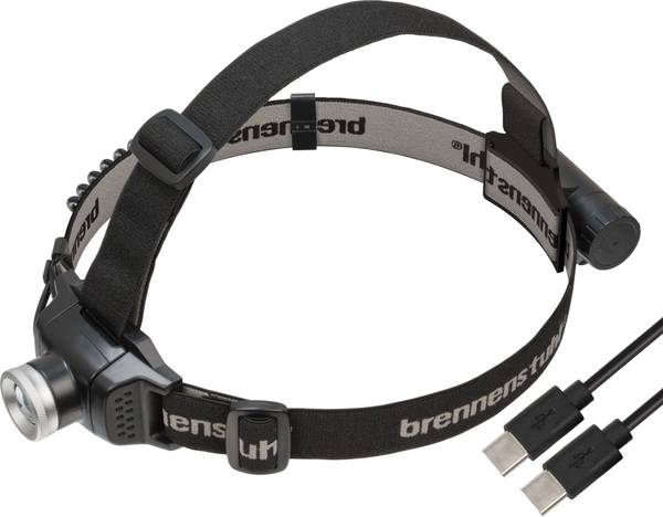 brennenstuhl LuxPremium Akku LED Kopflampe KL 251 AF, IP44, 250lm<br>