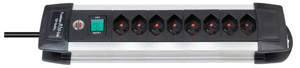 brennenstuhl Premium-Alu-Line Steckdosenleiste 8-fach 3m H05VV-F 3G1,5 *CH*<br>