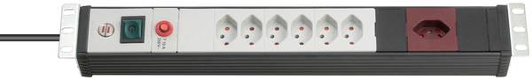 brennenstuhl Premium-Line 19"" Steckdosenleiste 7-fach für Schaltschränke, 3m H05VV-F 3G1,5  *CH*<br>