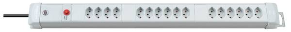 brennenstuhl Premium-Line Steckdosenleiste 16-fach lichtgrau 3m H05VV-F 3G1,5 *CH*<br>
