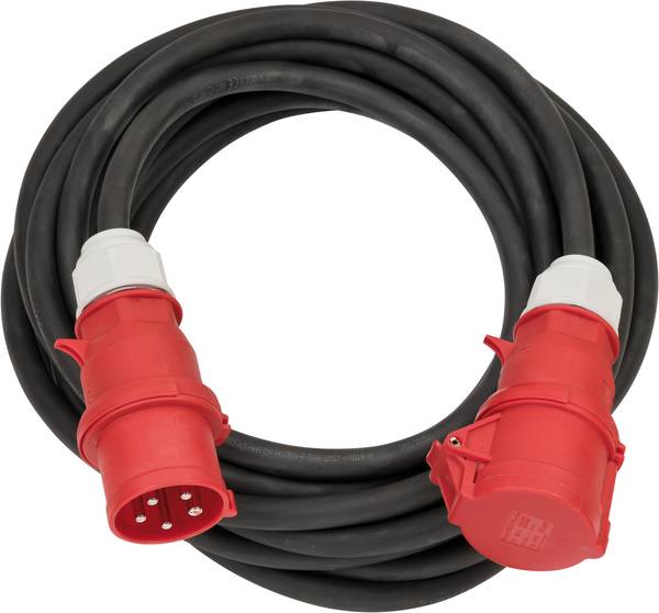 brennenstuhl Professional CEE Verlängerungskabel IP44 10m schwarz H07RN-F 5G6,0 5-polig 400V/32A<br>