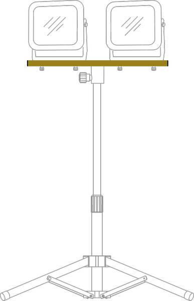 brennenstuhl Querträger CB 70 für Stative<br>