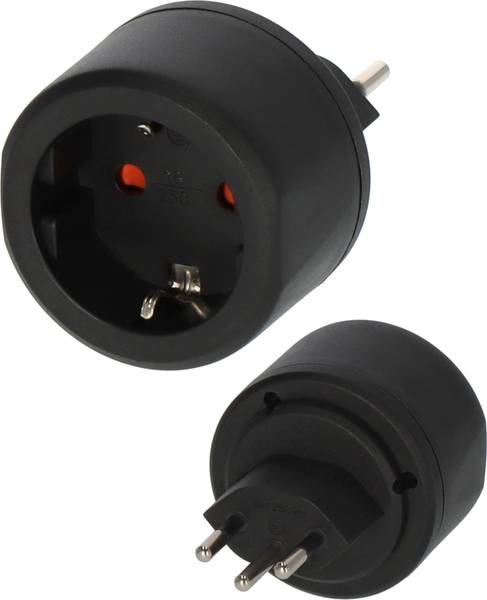 brennenstuhl Reisestecker Schutzkontakt/CH mit 10A Sicherung<br>