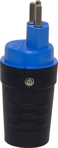 brennenstuhl Stecker T23, 230V/16A, blau/schwarz, IP55<br>