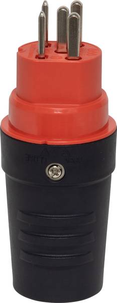 brennenstuhl Stecker T25, 230/400V/16A, rot/schwarz, IP55<br>