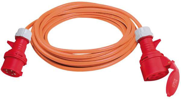 brennenstuhl Verlängerungskabel (BREMAXX-Kabel), CEE-Kupplung und CEE-Stecker 400V/16A mit Phasenwender, 10m AT-N07V3V3-F 5G2,5 <br>