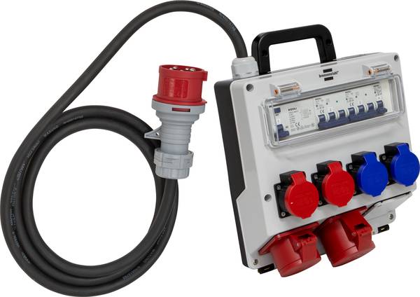 brennenstuhl Wandstromverteiler 32A, 1x CEE 400V/32A, 1x CEE 400V/16A, 2x Typ T23 (IP55), 2x Typ T25 (IP55) *CH*<br>