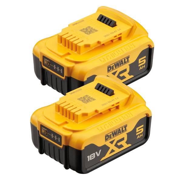 Dewalt DCB184P2 Akkuset, 2 x 18.0 V / 5.0 Ah<br>