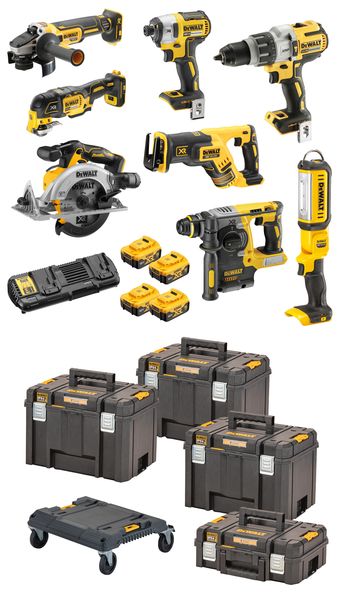 Dewalt DCK853P4T Akku-Kombopack, 8-teilig<br>