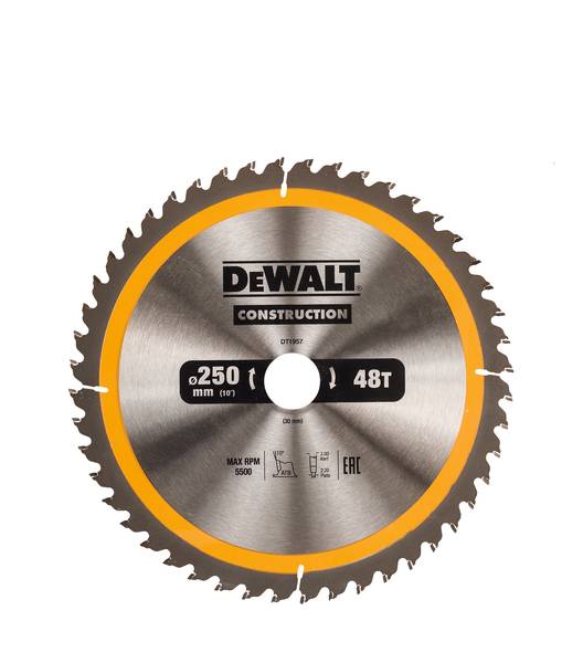 Dewalt DT1957 Kreissägeblatt, 250/30mm 48WZ<br>
