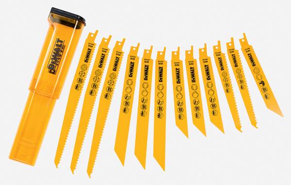 Dewalt DT2445 Säbelsägeblätter, Set 12-teilig<br>