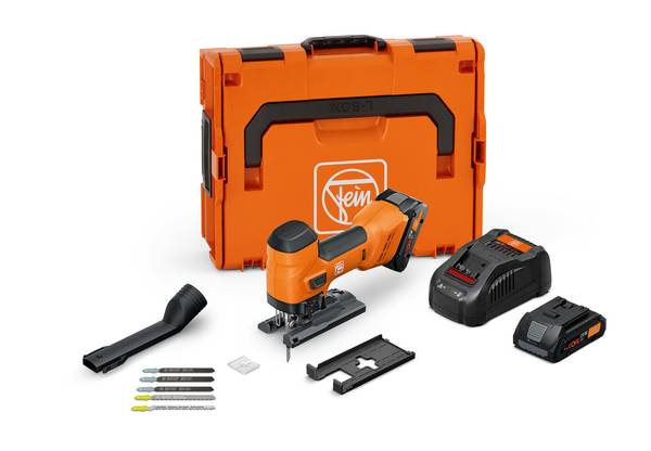 FEIN Akku-Stichsäge für Metall und Holz 26 mm Hub F-IRON Jig 26 AS Set 2 x 4 Ah<br>