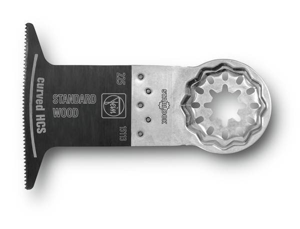 FEIN E-Cut Standard-Sägeblatt curved, Länge 50 mm, Breite 65 mm, VE 1 St, Aufnahme Starlock<br>