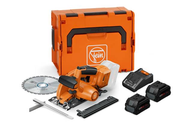 FEIN Kompakte Akku-Handkreissäge für Metall F-IRON Cut 57 AS Set 2 x 8 Ah<br>