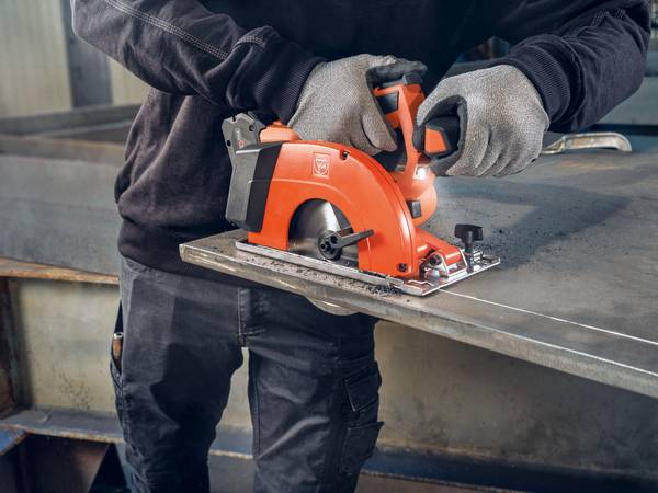 FEIN Kompakte Akku-Handkreissäge für Metall F-IRON Cut 57 AS Set 2 x 8 Ah<br>
