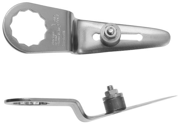 FEIN Schneidmesser gerade Form, Schneidenlänge 16-43 mm, Gesamtlänge 100 mm<br>