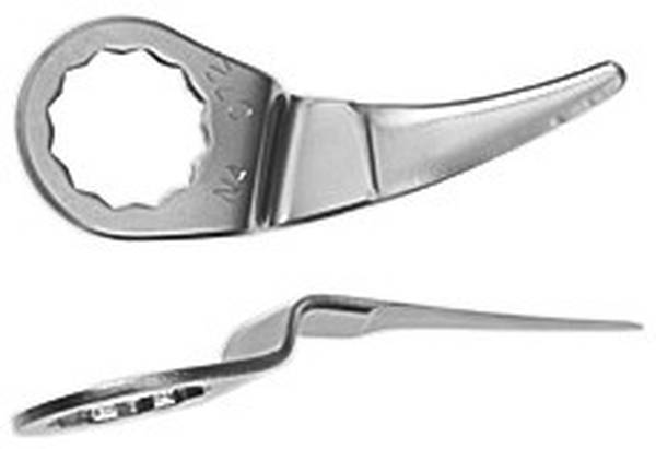 FEIN Schneidmesser geschwungene Form, Schneidenlänge 45 mm, Gesamtlänge 80 mm<br>