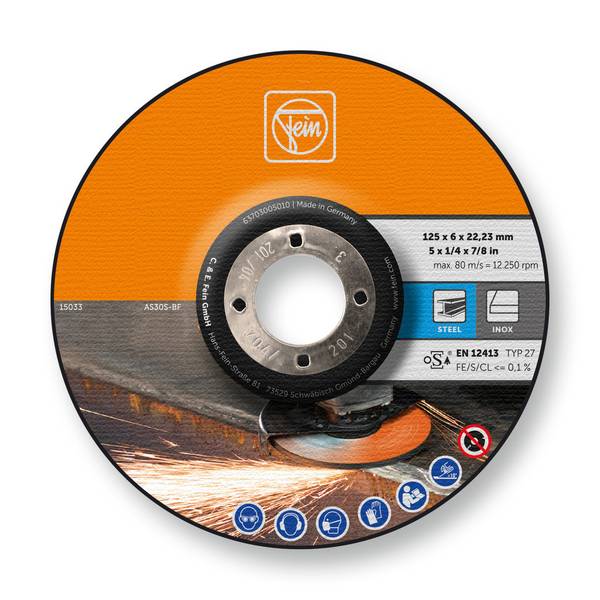 FEIN Schruppscheibe, Ø 125 mm, Dicke 6 mm<br>