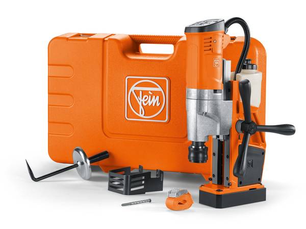 FEIN Universal-Magnet-Kernbohrmaschine bis 35 mm mit Anwenderset KBU 35 QW Structural Steel-Set 3/4 in Weldon<br>