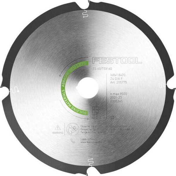 Festool Diamant-Kreissägeblatt ABRASIVE MATERIALS DIA 168x1,8x20 F4<br>