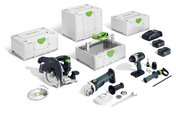 Festool HKC 55/TPC 18/AGC 18/TB M 137 Akku-Combo-Set Holzbau<br>