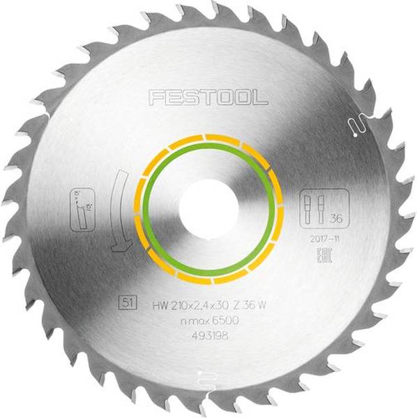 Festool Kreissägeblatt WOOD UNIVERSAL HW 210x2,4x30 W36<br>