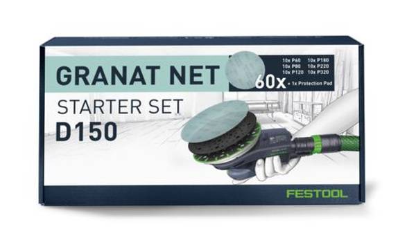Festool Netzschleifmittel Granat Net D150 GR NET-Set<br>